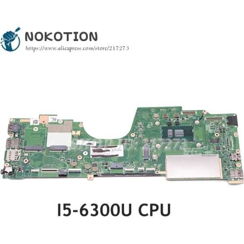 NOKOTION For Lenovo ThinkPad Yoga 260 Laptop Motherboard SR2F0 i5-6300U CPU DDR4 AIZS3 LA-C582P Main Board