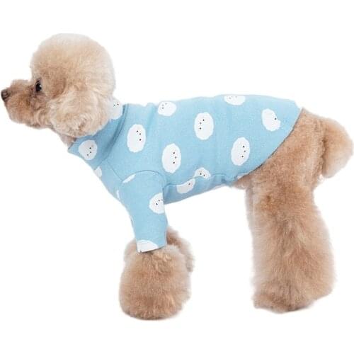 Autumn Winter Dog Clothes Cartoon Dog T-shirt Spring Cat Chihuahua Yorkshire Clothing Puppy Shirt Pajamas Small Dog Costume