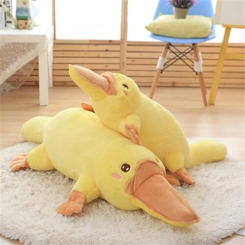 Cute Platypus Plush Toy Pillow Cushion Siesta Papa Pillow Cute Puppet Doll Long Mouth Duck Pillow Little Yellow Duckling Doll Va