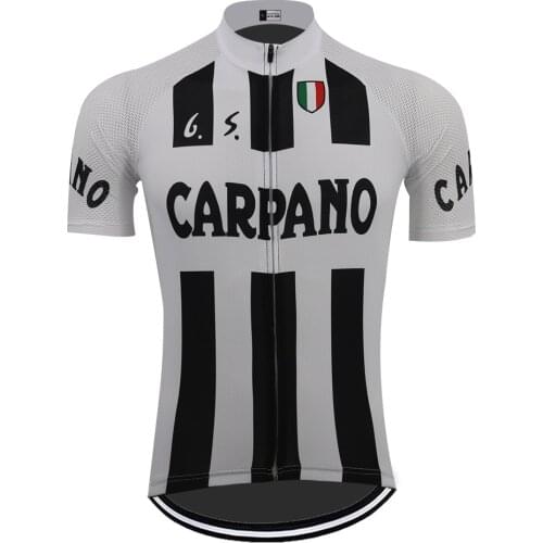 Retro Cycling Jersey Maillot Ciclismo Hombre Short Sleeve White/Black Bicycle Clothes Summer Anti-Sweat Team Mountain Bike Wear