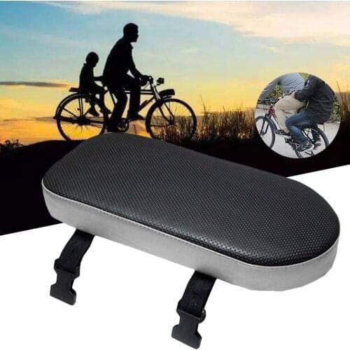 Bicycle Rear Cushion Rack Universal Children Seat Buckle PU Leather Shockproof Accessories Anti Slip Soft Wear Resistant Seat