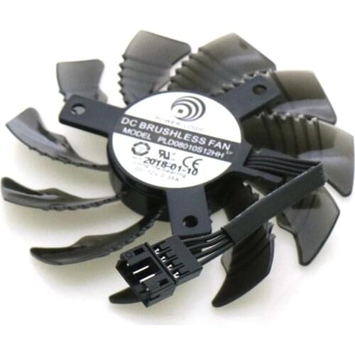 PLD08010S12HH 12V 75mm 4Pin VGA Fan PLD08010S12H For Gigabyte GTX960 GTX970 GTX980 Graphics Card Cooling Fan