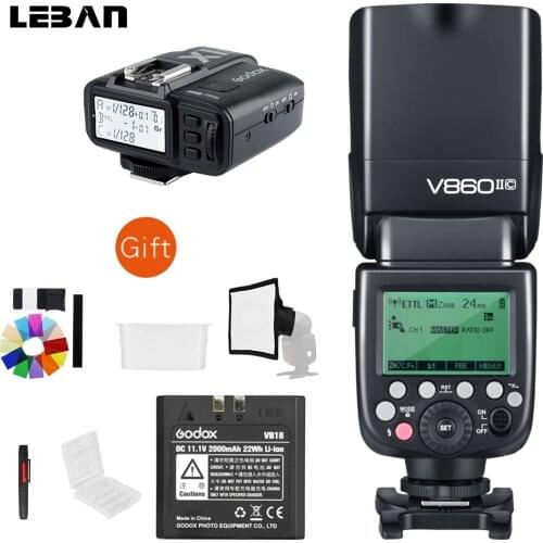 Godox V860II-C V860II-N V860II-S V860II-F V860II-O GN60 TTL HSS Speedlite Flash + X1T Trigger for Canon Nikon Sony Fuji Olympus