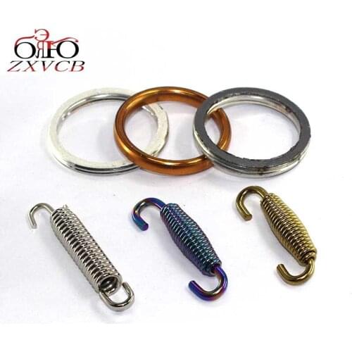 Exhaust motorcycle For KAWASAKI KL/KLX/KLR 250 KL250 KLR250 KLX250 KLX250 A1 A2 exhaust cylindre pipe header gasket ring parts