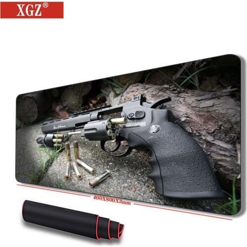 Xgz Pistol Mouse Pad Boys Computer Notebook Non-slip Mat Gamer Accessories Peripheral Csgo Large Size 400x900mm, 300x800mm