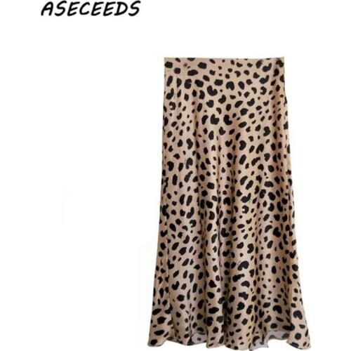 2020 Summer vintage high waist skirt leopard print skirts womens punk rock korean style boho streetwear jupe femme