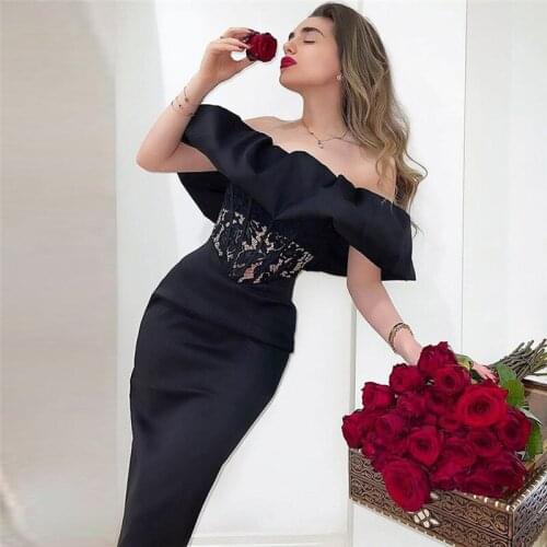 2021 Elegant Lace Patchwork Midi Bandage Dress Split Slash Neck Clubwear Women Vestidos Summer Ruffles Party Sexy Dresses