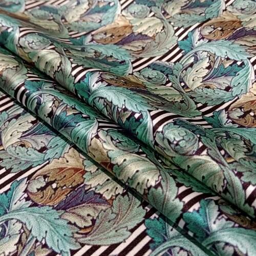 1 Meter 19 Mmi Wide Digital Printing Stretch Silk Satin Fabric Wrinkle-resistant Mulberry Silk Shirt Dress Pajama Material