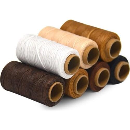 1mmX50Meters Durable High Quality Waxed Thread DIY Handicraft Tool Leather Shoes Belts Cord Hand Stitching Thread