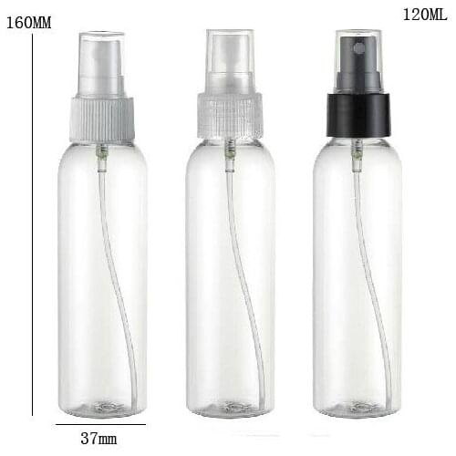 24 x 120ml Round Empty Clear New Fashion DIY PET Round Shoulder Perfume Mist Sprayer Bottle