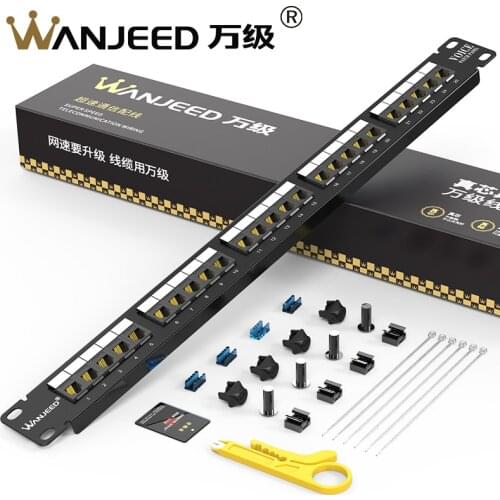 25Port Patch Panel RJ11 Gold-plated Contact Dada and Voice Patch Panel