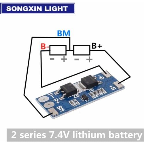 2S 8A Li-ion 7.4v 8.4V 18650 BMS PCM 15A Peak Current Battery Protection Board bms Pcm For Li-ion Lipo battery Cell Pack