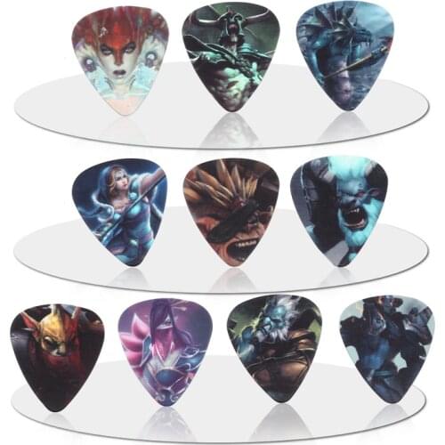 SOACH 50PCS 0.46mm guitar picks two side picks design Japanese anime earrings pick DIY picks guitar Accessories ukulele bass