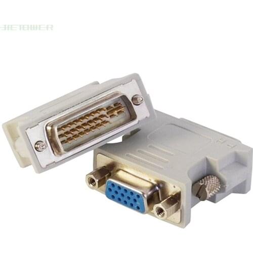 DVI24+5 to VGA adapter dual monitor connector VGA to DVI Converter Adapter adaptor connector 100pcs/lot