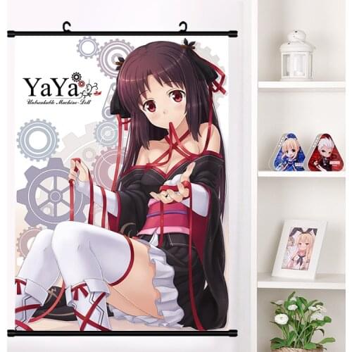 Anime Unbreakable Machine-Doll Yaya Wall Scroll Mural Wall Hanging Poster Otaku Art Printing Picture Home Decor dropshipping
