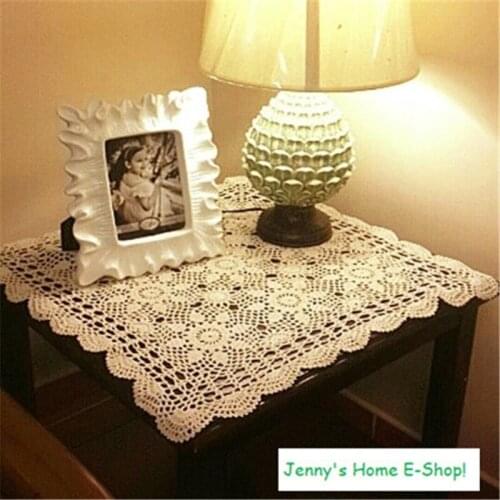 Free Shipping Ancient Square Crocheted Handmade Tablecloth High Quality Sofa Cover Warm Home Decorate Kitchen Mom Gift Hot Sale