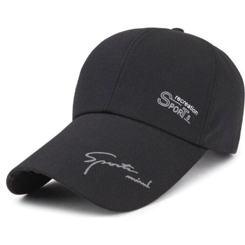 Unisex Long Brim Baseball Cap Outside Sunscreen Adjustable Baseball Hat Sport Travel Cap Mens Canvas Cap Casual Baseball Cap