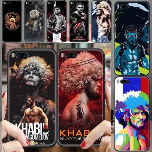 Khabib Nurmagomedov Boxing king Phone case For Xiaomi Mi Max Note 3 A2 A3 8 9 9T 10 Lite Pro Ultra black tpu funda trend