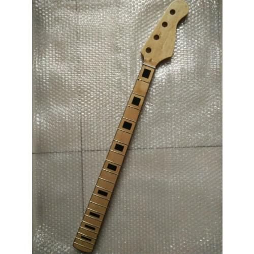 Black Block Jazz Bass style 4 string 20 fret Maple bass neck Replacement
