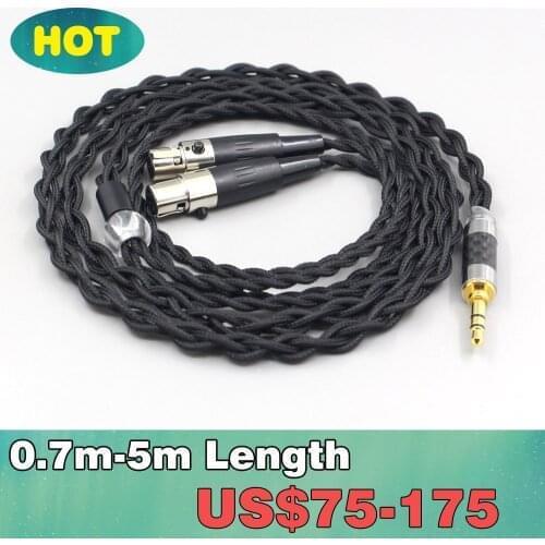 Pure 99% Silver Inside Headphone Nylon Cable For Meze Empyrean Kennerton Thekk Vali Thror Headphone LN007448