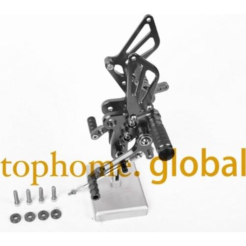 For Suzuki GSXR1300 Hayabusa 1999 - 2007 Grey CNC Rearsets foot pegs 00 01 02 2003 2004 2005 2006 2007 2008 2009 2010 2011 2012