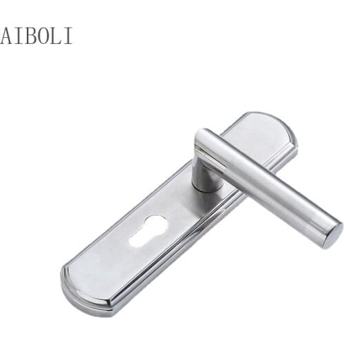 Stainless Steel Adjusting Handle Door Lock Modern Minimalist Bedroom Door Lock