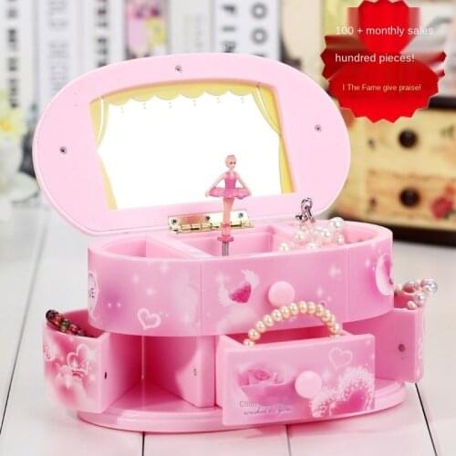 Hot selling 16 styles music box jewelry box, birthday gift for girls to get married, clockwork music box, love crystal ball