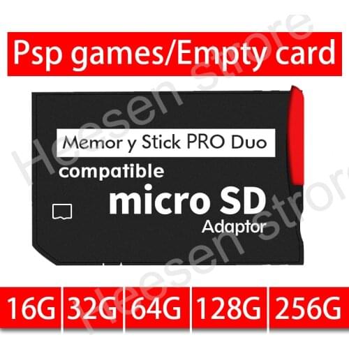 For psp Game16GB 32GB 64GB 128GB HG PSP 1000/2000/3000 Memory Stick MS Pro Duo Full Real Capacity HX Game card Game Pre-installe