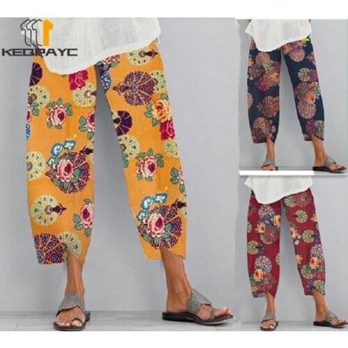 KEQPAYC Women's Linen Trousers