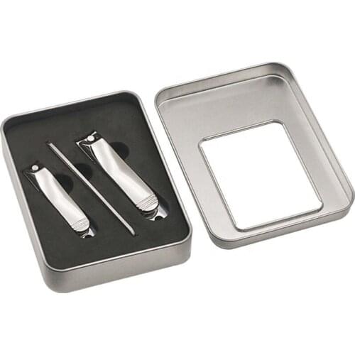 Iron Box Fingernails and Toenails Clippers & Nail File Personal Beauty Care Nail Clippers Set Edge Nail Cutter Trimmer kit