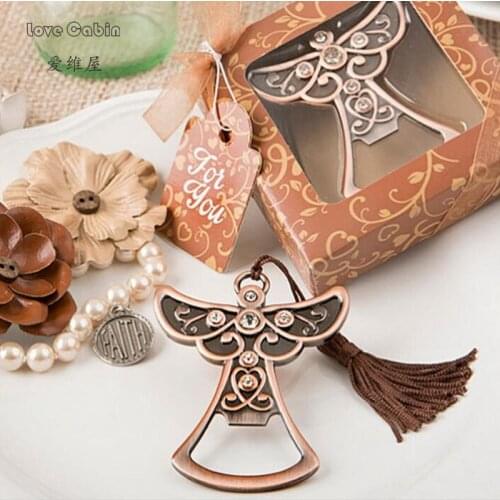 Angel metal Bottle Opener 30pcs/lot Wedding Favors Gifts For GuestsBusiness Banquet Travel birthday party Souvenirs decoration