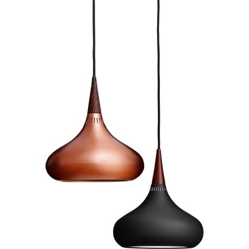 Nordic Post Modern Danish Metal Pendant Lights Living Room Dining Study Gourd Hanging Lamps Bar Clothing Shop Bedside Fixtures