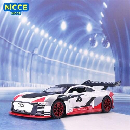 Nicce Alloy Car Model Toy Simulation 1:32 AUDIETRON Car Model Decoration Sound And Light Pull Back Toy Car Children Party Gifts