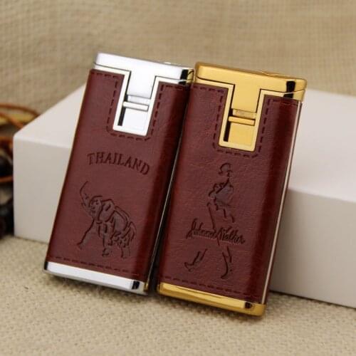Pasted Skin Windproof Butane Gas Lighter Personalized Prepuce Boutique Lighter