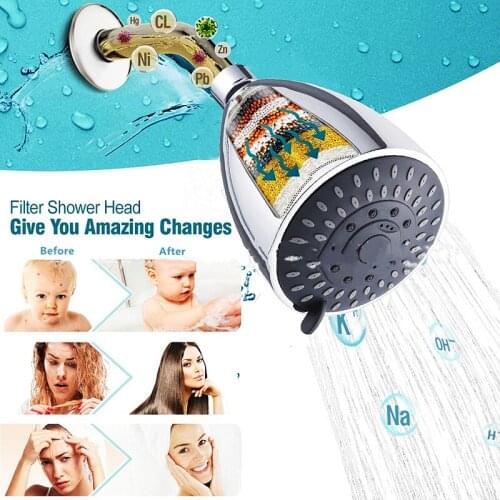 Shower Head High Pressure Removable and Replaceable Filter Shower Head Multi-layer Shower Purifier Nozzle Filter Shower Fixtures