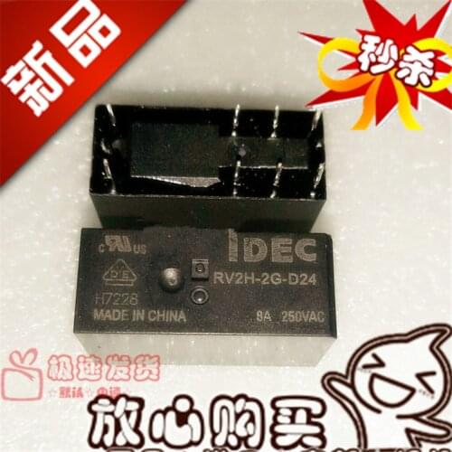 New Spot RV2H-2G-D24 8A Second Section Two Closed RV2H-2G Relay 24VDC