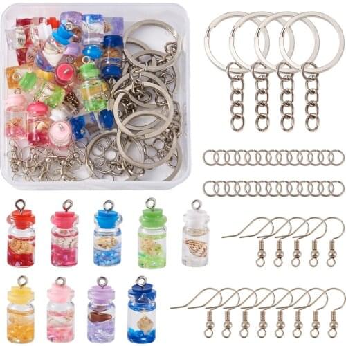 1Box Resin Pendant Charms for Earring Key Chain Handmade Decoration Jewelry Making