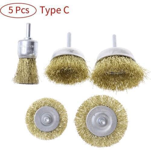 Professional Polishing Brush Stainless Steel Wire Wheel Brushes Grinder Rotary Abrasive Tools Connecting Rod Polishing Brush