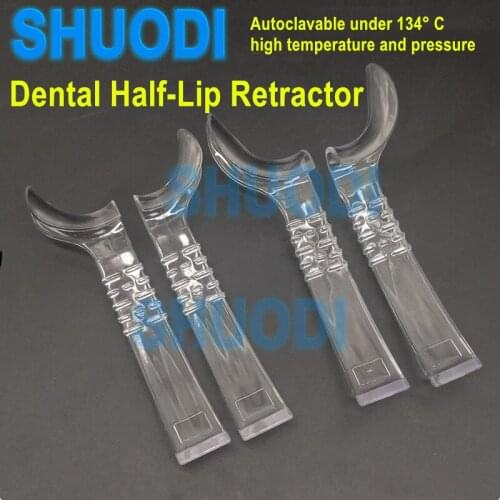 10pcs Autoclavable Dental Lip Cheek Retractor Mouth Opener Plastic Half-Lip Retractor Mouth Gag Photograghic Tool