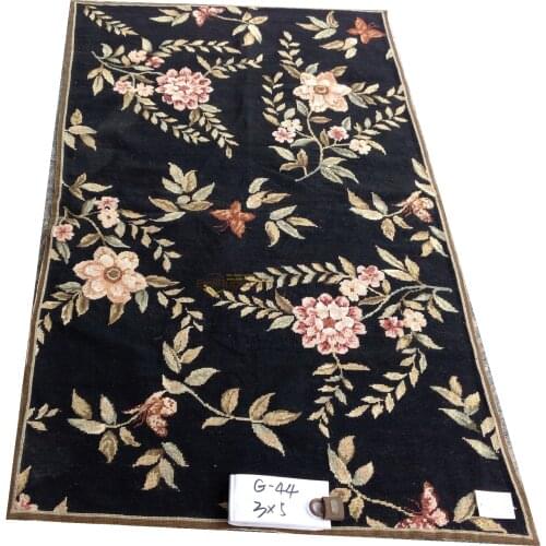 Hand-woven Wool Carpet With Needlepoint Pattern Woven New Listing Museum Wool Rug Carpet