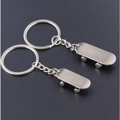 Silver scooter Key Lock Pendant Key Chains Cute Couple Sports Key Ring Personalized Gifts For Lover,friends 10 Set