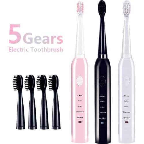 Powerful Ultrasonic Sonic Electric Toothbrush USB Charge Rechargeable Tooth Brushes Washable Electronic Whitening Teeth Brush