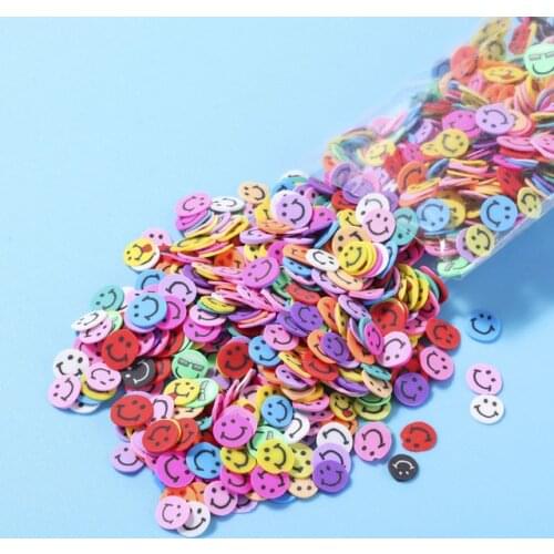 DIY Mixed Smile Soft Clay Slices Slime Resin Filler Nail Art Resin Epoxy Mold for DIY Craft Jewelry Making Wholesale