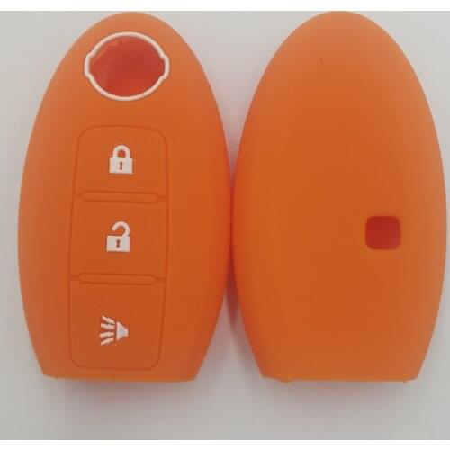 2PC Silicone Car Key Case Smart Remote Control Protector Cover For Nissan Murano Pathfinder Rogue Versa Sentra Altima Infiniti