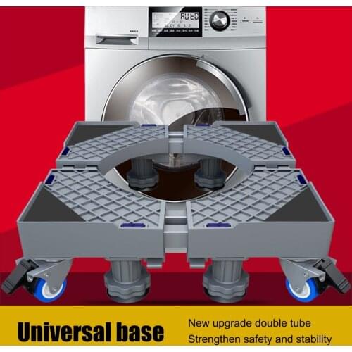 Washing Machine Holder Universal Mobile fridge stand Movable Refrigerator Floor Trolley Adjustable Base for Dryer Refrigerator