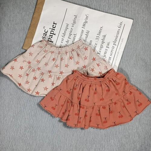 Stars skirt cherries skirt for kids girls autumn