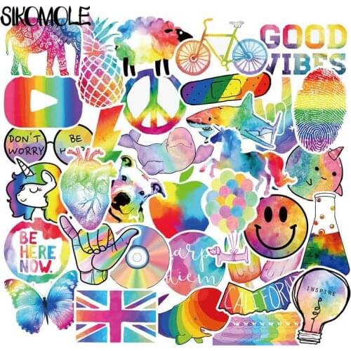 50PCS Cartoon Symphony Colorful Kawaii Stickers For Chidren Toy Waterproof Sticker To DIY Laptop Bicycle Helmet Car Decals F4