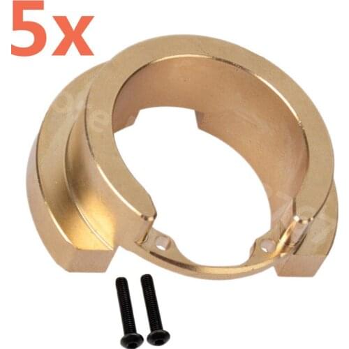 5 Pieces RC Cars TRX4 Brass Counterweight Steering Block Wheel Knuckle Axle For 1/10 1:10 RC Rock Crawler Truck Traxxas TRX-4 T4