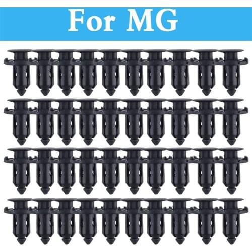 9mm Hole 50pcs Auto Car Parts Panel Trim Clips Plastic Rivet Fastener Black For Mg Sv Zr Zs Zt 3 350 5 550 6 Gs Tf Xpower
