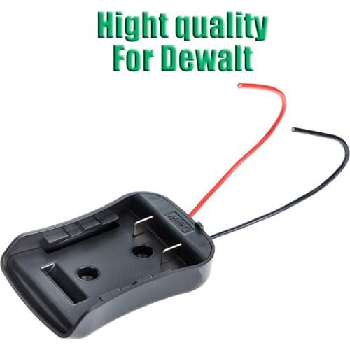 Newest Battery adapter for DeWALT 18V/20V Battery Dock Power Connector With 14 Awg Wires Connectors Adapter Tool Accessories